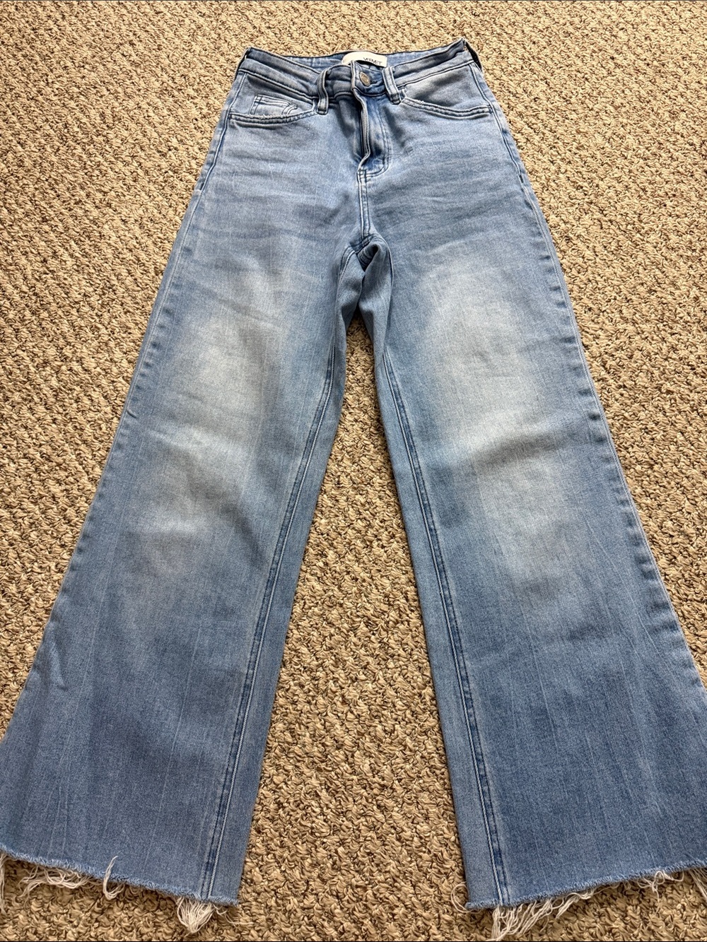 Vici collection (Vervet) High-Rise Light Wash Wide-Leg Jeans for Women